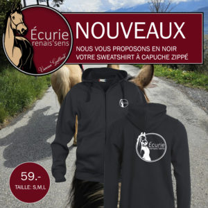 Sweatshirt à capuche zippé Renais’Sens