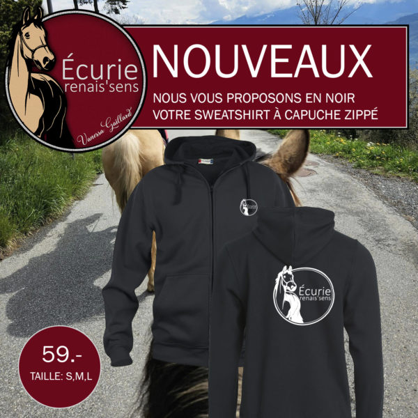 Sweatshirt à capuche zippé Renais’Sens
